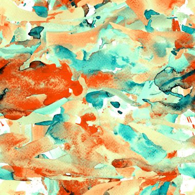 Yaratıcı suluboya desen.