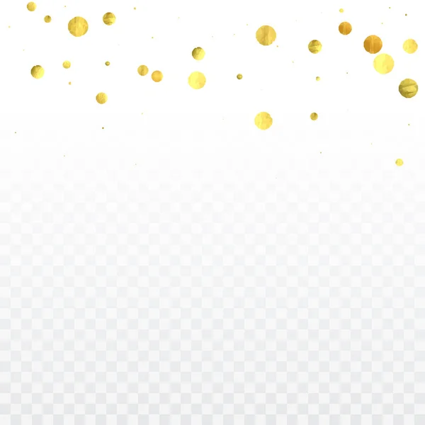 Celebración del confeti de oro . — Vector de stock