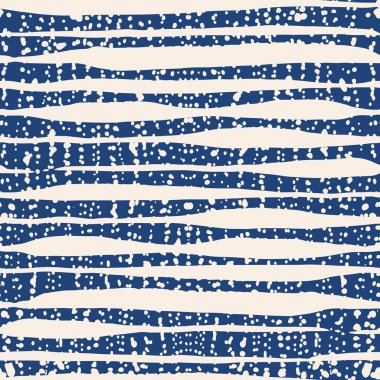 Indigo vektör kravat boya Dikişsiz desen.