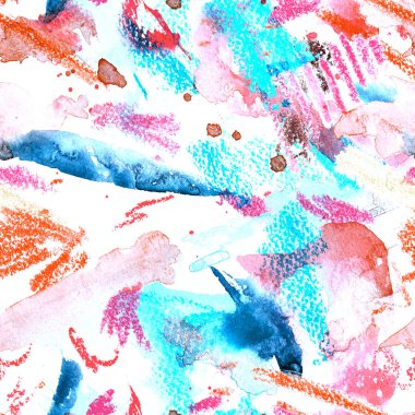 Suluboya kusursuz desen.