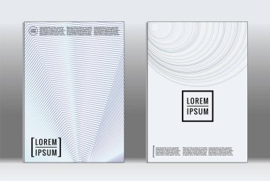 En az tasarlamak. Vektör geometrik kapak. 