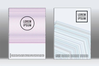 En az tasarlamak. Vektör geometrik kapak. 