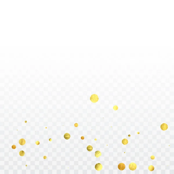 Gold confetti celebration. — Stock Vector