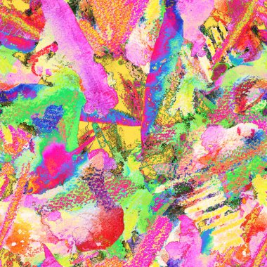 Yaratıcı suluboya desen.