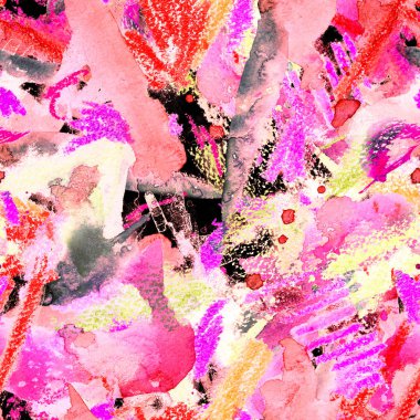 Yaratıcı suluboya desen.