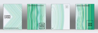 Vektör geometrik çizgi deseni için afiş tasarımı.