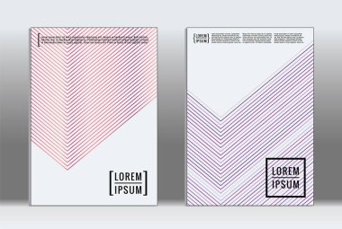 En az tasarlamak. Vektör geometrik kapak. 