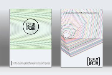 En az tasarlamak. Vektör geometrik kapak. 