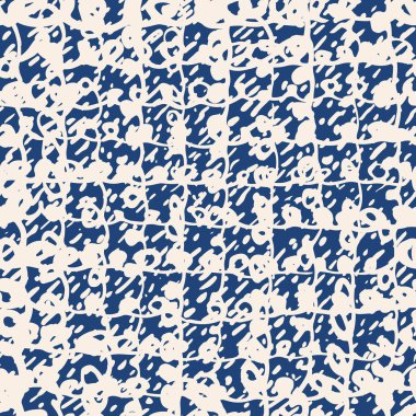 Kravat indigo boya Dikişsiz desen.