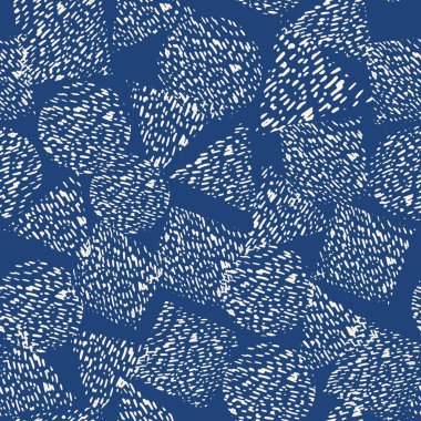 Kravat indigo boya Dikişsiz desen.