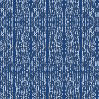 Kravat indigo boya Dikişsiz desen.