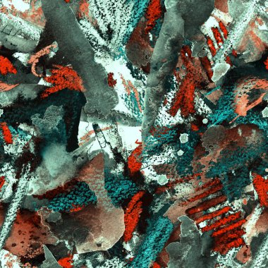 Yaratıcı suluboya desen.