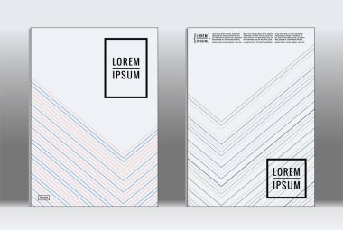 En az tasarlamak. Vektör geometrik kapak. 