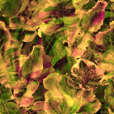 Yaratıcı suluboya desen.