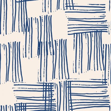 Indigo vektör kravat boya Dikişsiz desen.