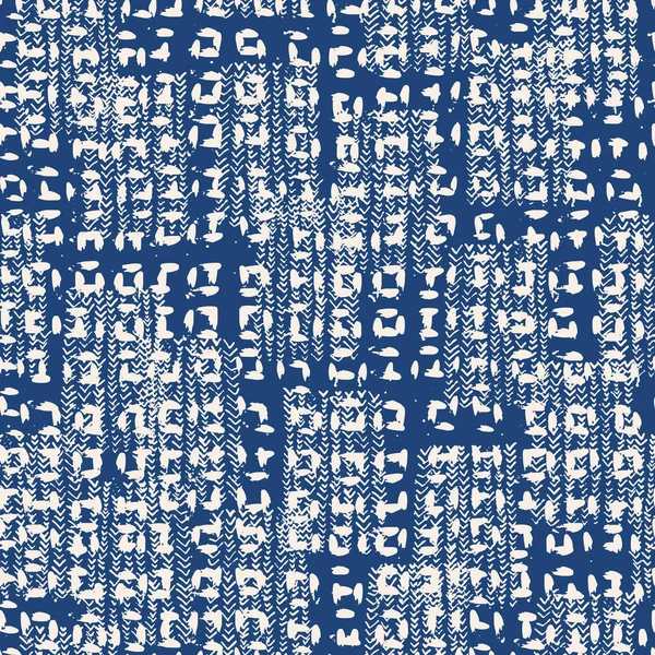 Indigo vecteur cravate modèle sans couture . — Image vectorielle