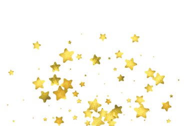 Yıldız konfeti. Altın rasgele konfeti arka plan