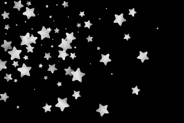 Серебряная звезда Конфетти . — стоковый вектор