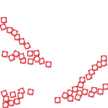 Sosyal Medya simgeler sohbet bildirim kabarcıkları ile arka plan.