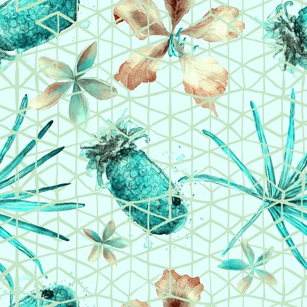 Exotic geometry seamless pattern.