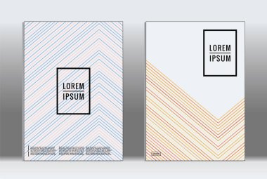 En az tasarlamak. Vektör geometrik kapak. 