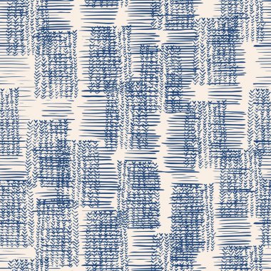 Indigo vektör kravat boya Dikişsiz desen.