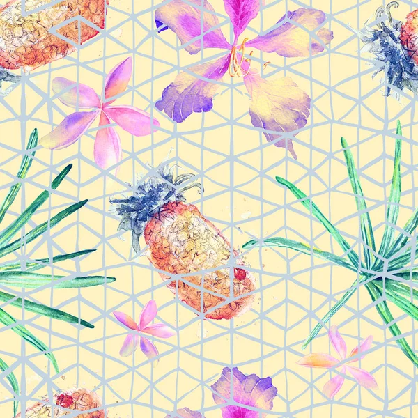 Exotic geometry seamless pattern.