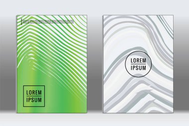 En az tasarlamak. Vektör geometrik kapak. 