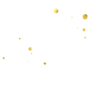 Yuvarlak altın konfeti.