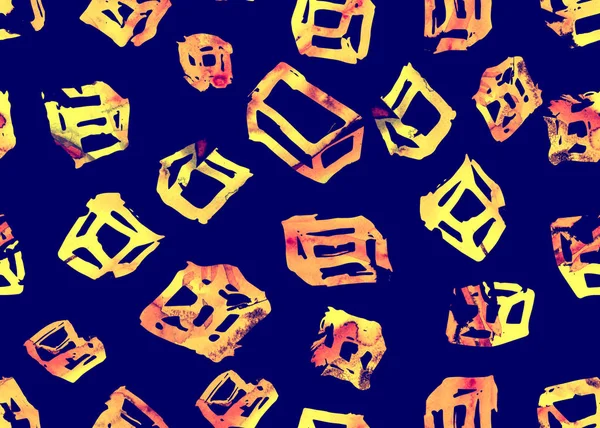 Memphis cube seamless pattern.