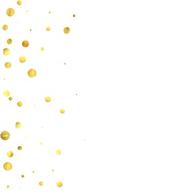 Yuvarlak altın konfeti.