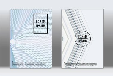 En az tasarlamak. Vektör geometrik kapak. 