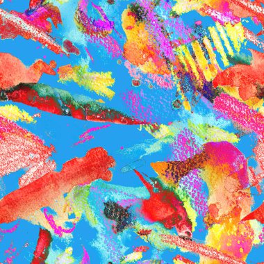 Suluboya kusursuz desen.