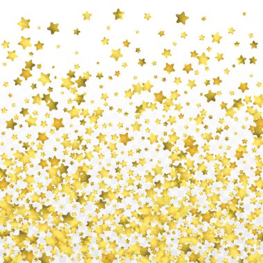 Yuvarlak altın konfeti.