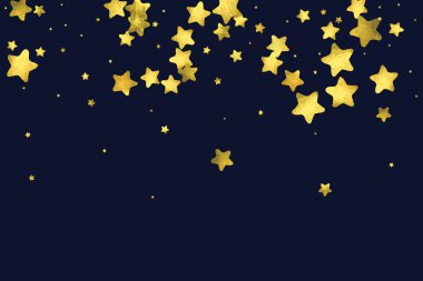 Yuvarlak altın konfeti.