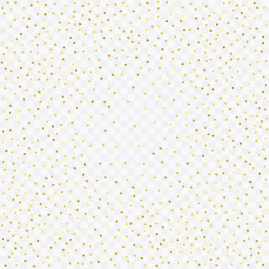 Yuvarlak altın konfeti.