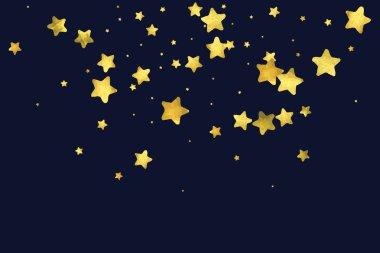 Yuvarlak altın konfeti.