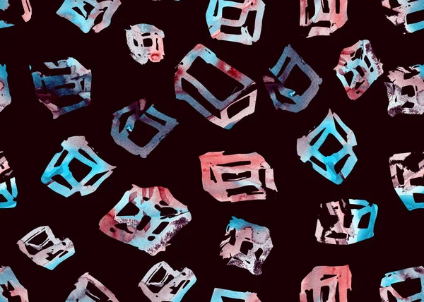 Memphis cube seamless pattern.