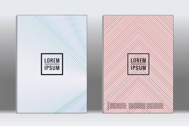 En az tasarlamak. Vektör geometrik kapak. 