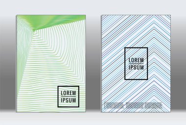 En az tasarlamak. Vektör geometrik kapak. 