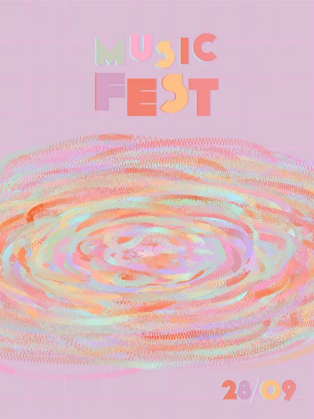 Couverture du festival de musique fond. — Image vectorielle