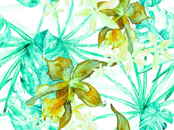 Orchid Seamless Pattern.