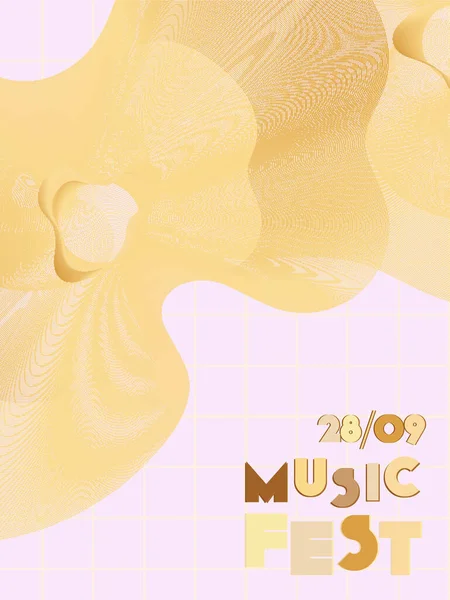 Couverture du festival de musique fond. — Image vectorielle