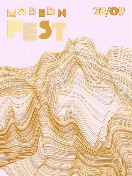 Music festival cover background. — Stockový vektor