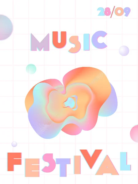 Μουσικό φεστιβάλ εξώφυλλο. — Διανυσματικό Αρχείο