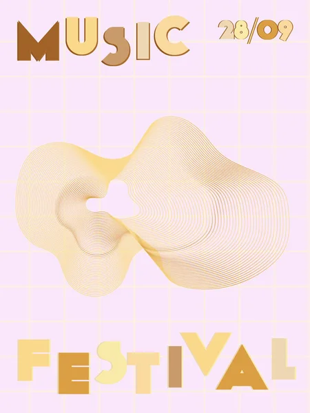 Musica festival copertina sfondo. — Vettoriale Stock