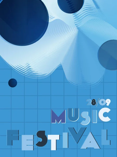 Couverture du festival de musique fond. — Image vectorielle