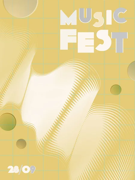 Couverture du festival de musique fond. — Image vectorielle