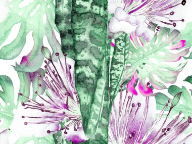 Suluboya Tertemiz Desen 'i Bırakıyor.