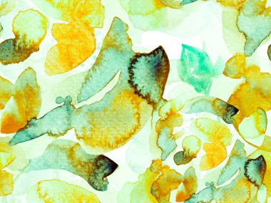 Suluboya Tertemiz Desen 'i Bırakıyor.